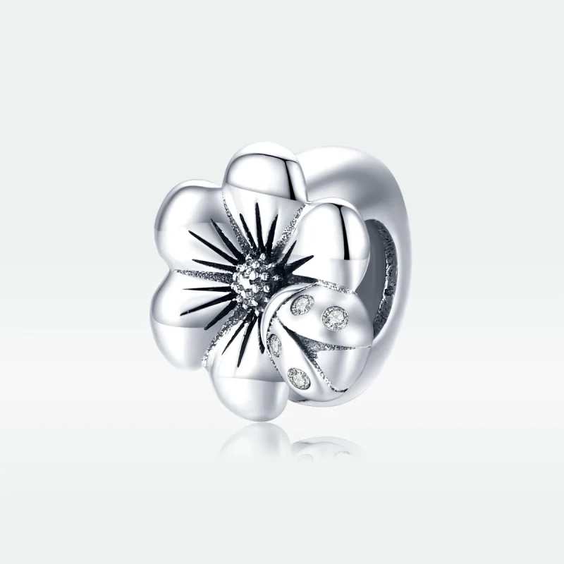(imagem para) Charm Flor desabrochando estilo Pandora - SCC1722 - Visualizar 5
