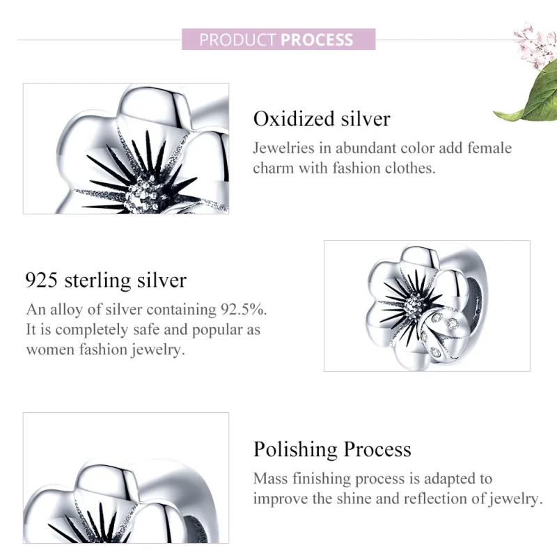 (imagem para) Charm Flor desabrochando estilo Pandora - SCC1722 - Visualizar 7