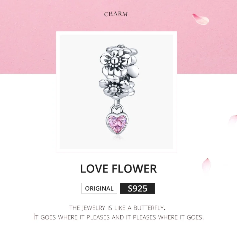 (imagem para) Charm Flor do amor life Pandora - SCC1485 - Visualizar 5