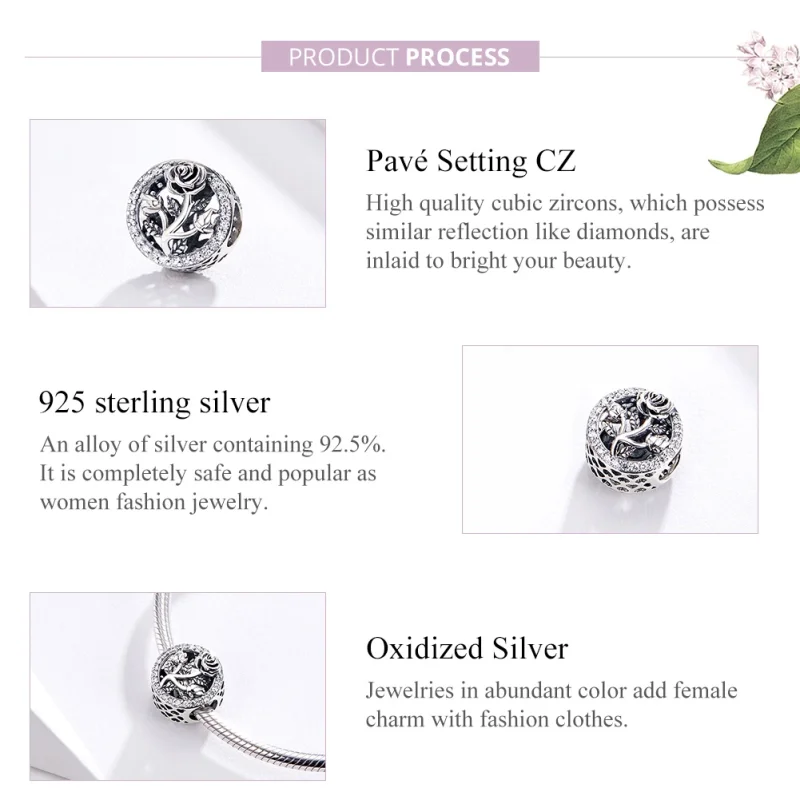 (imagem para) Charm Flor rosa life Pandora - SCC1189 - Visualizar 4