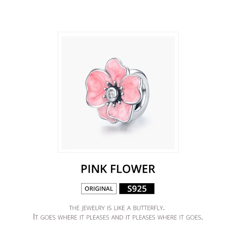 (imagem para) Charm Flor rosa life Pandora - SCC1729 - Visualizar 6