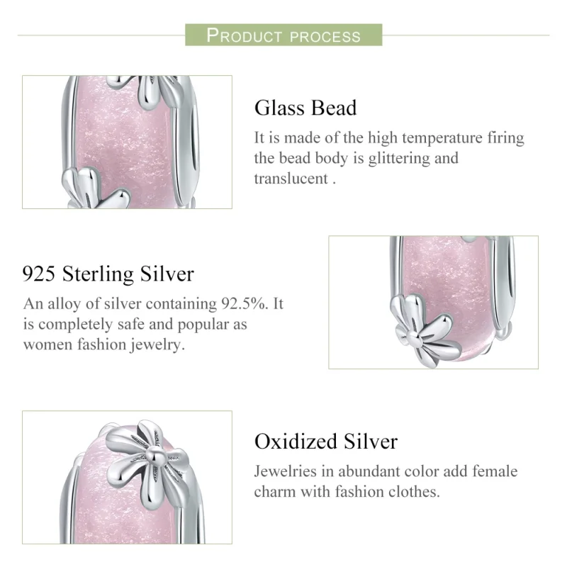 (imagem para) Charm Flores da primavera estilo Pandora - SCC860 - Visualizar 7