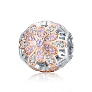 Charm Flores life Pandora - SCC922 (imagem para) Charm Flores life Pandora - SCC922