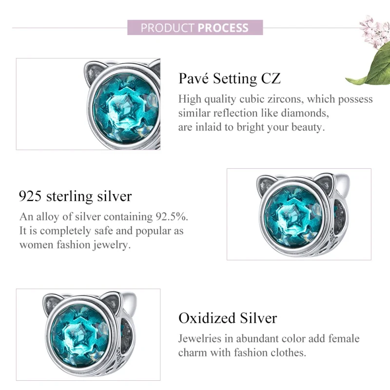 (imagem para) Charm Gato-teal life Pandora - SCC1800 - Visualizar 8