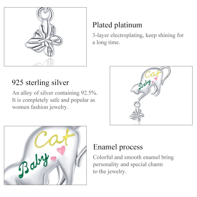 (imagem para) Charm Gato travesso life Pandora - SCC1678 - Visualizar 7