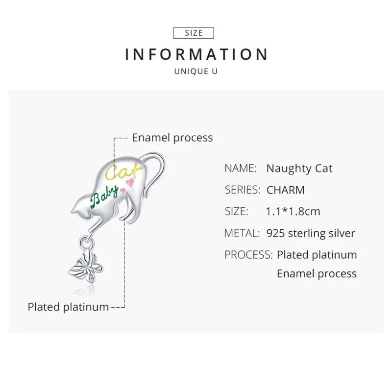(imagem para) Charm Gato travesso life Pandora - SCC1678 - Visualizar 8