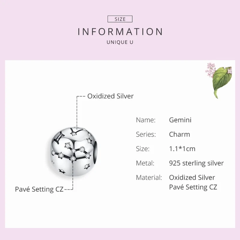 (imagem para) Charm Gêmeos life Pandora - SCC1218-3 - Visualizar 5