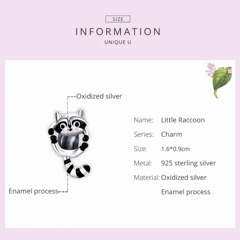 (imagem para) Charm Guaxinim pequeno life Pandora - BSC403 - Visualizar 7