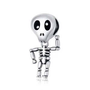 (imagem para) Charm Homem caveira de halloween estilo Pandora - SCC1617