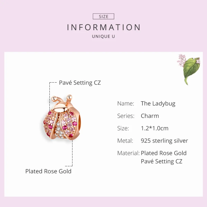 (imagem para) Charm Joaninha life Pandora Rosa - SCC1120-C - Visualizar 4