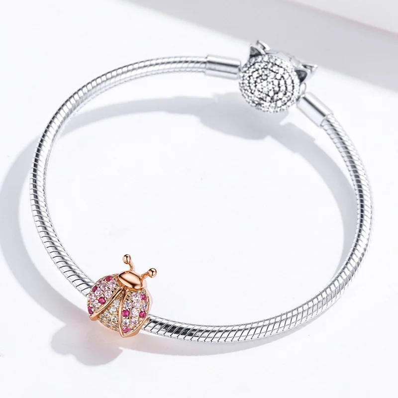 (imagem para) Charm Joaninha life Pandora Rosa - SCC1120-C - Visualizar 5