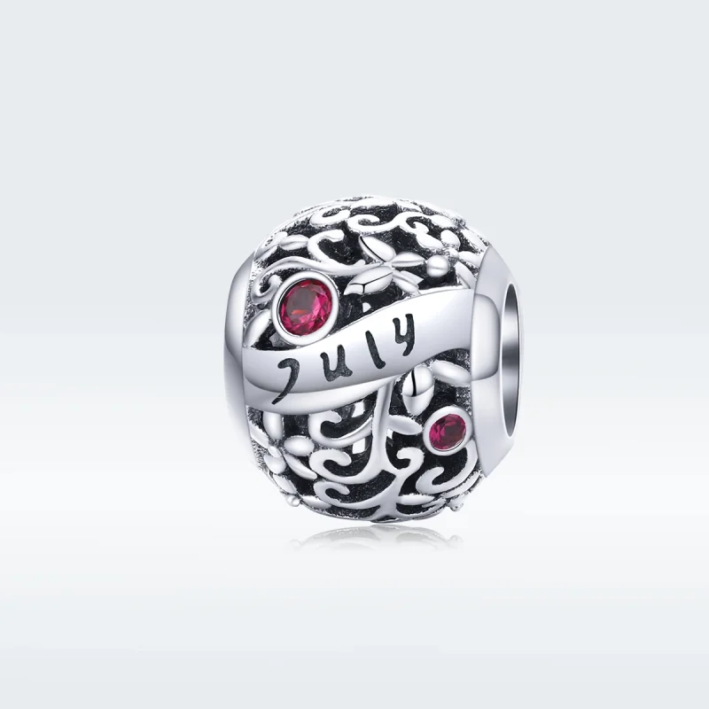 (imagem para) Charm July Garnet Birthstone estilo Pandora - SCC1385-7 - Visualizar 5
