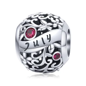 (imagem para) Charm July Garnet Birthstone estilo Pandora - SCC1385-7
