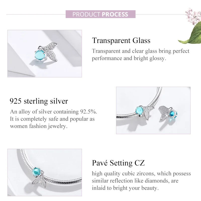 (imagem para) Charm Lágrimas da Sereia estilo Pandora - SCC1226 - Visualizar 3