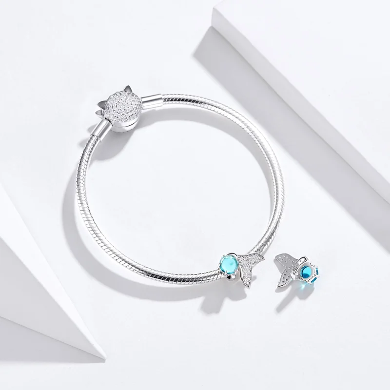 (imagem para) Charm Lágrimas da Sereia estilo Pandora - SCC1226 - Visualizar 5