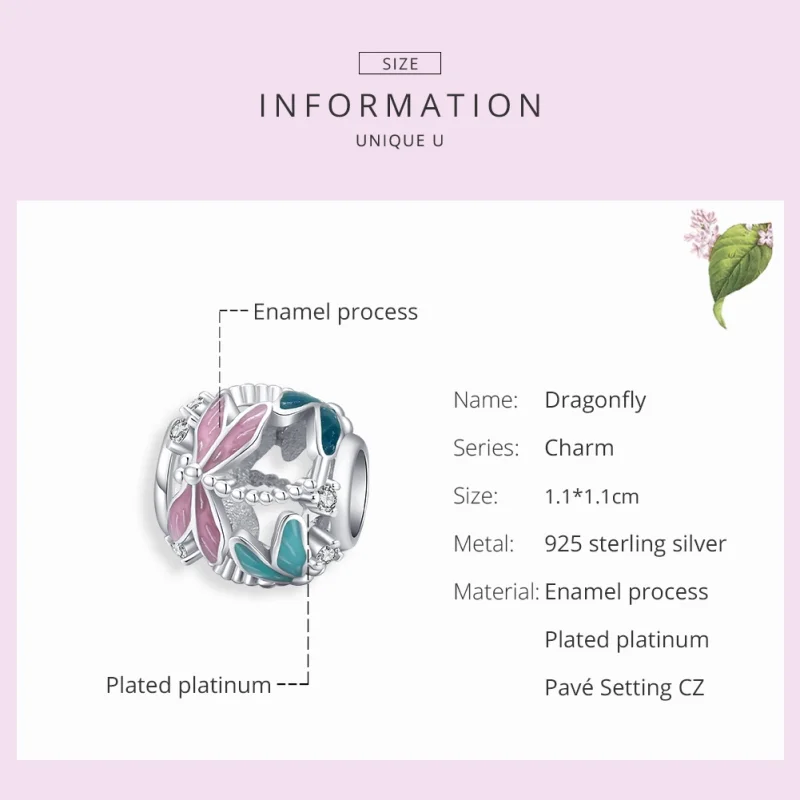 (imagem para) Charm Libélula life Pandora - BSC198 - Visualizar 7