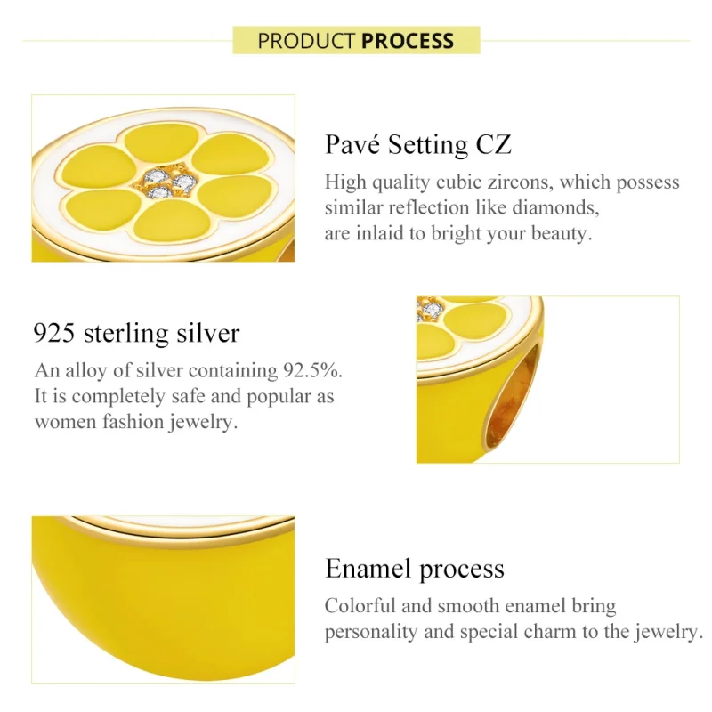 (imagem para) Charm Limão Fresco life Pandora - SCC1590 - Visualizar 7