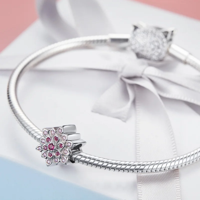 (imagem para) Charm Lótus vermelho life Pandora - BSC038 - Visualizar 4