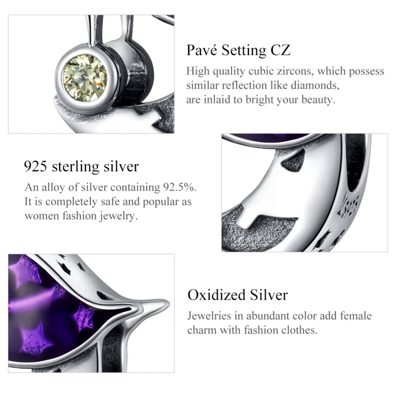 (imagem para) Charm Lua do mal life Pandora - SCC1618 - Visualizar 7