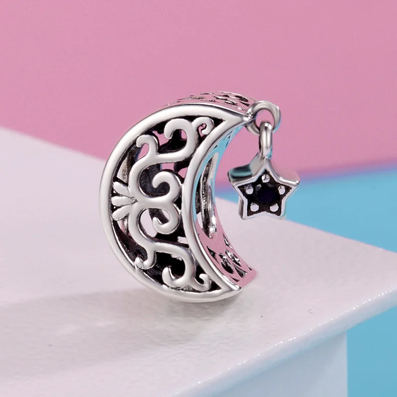 (imagem para) Charm Lua e estrela life Pandora - SCC483 - Visualizar 4