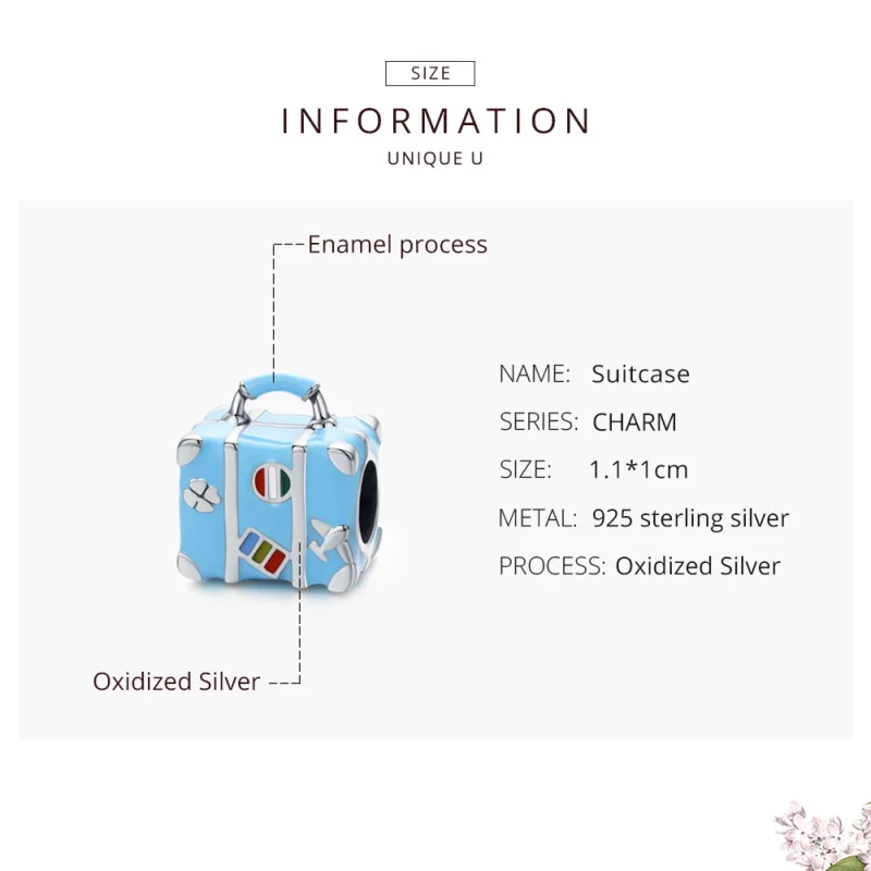 (imagem para) Charm Mala de viagem life Pandora - SCC1377 - Visualizar 7