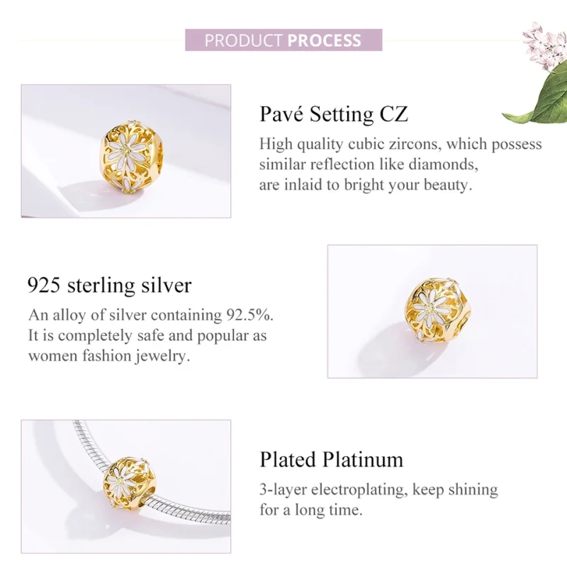 (imagem para) Charm Margarida life Pandora - SCC1216 - Visualizar 5