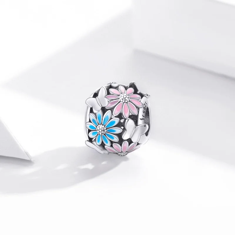 (imagem para) Charm Margaridas brilhantes estilo Pandora - SCC1837 - Visualizar 2