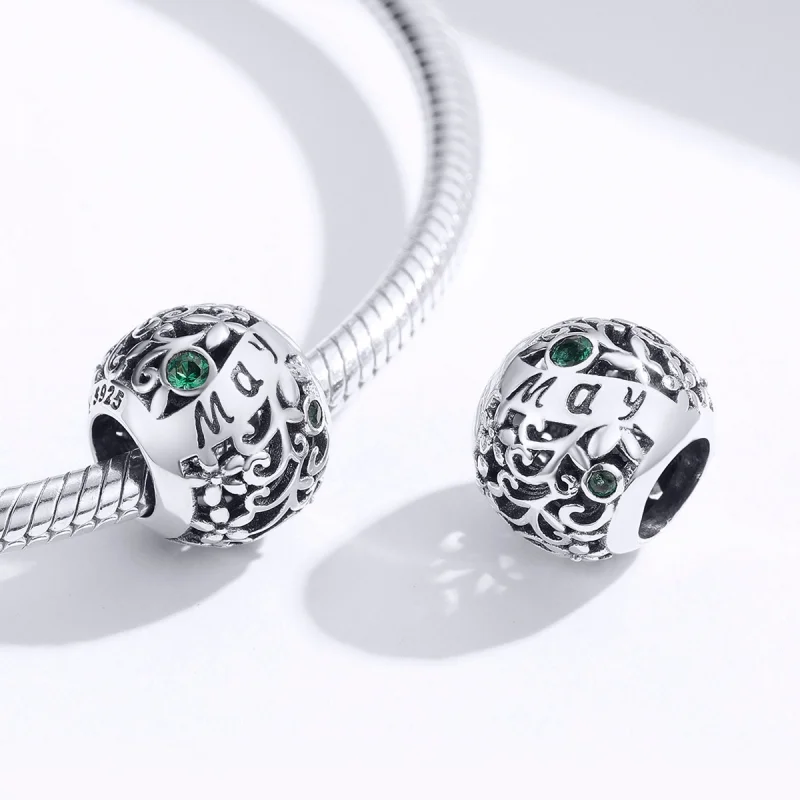 (imagem para) Charm May Birthstone estilo Pandora - SCC1385-5 - Visualizar 2