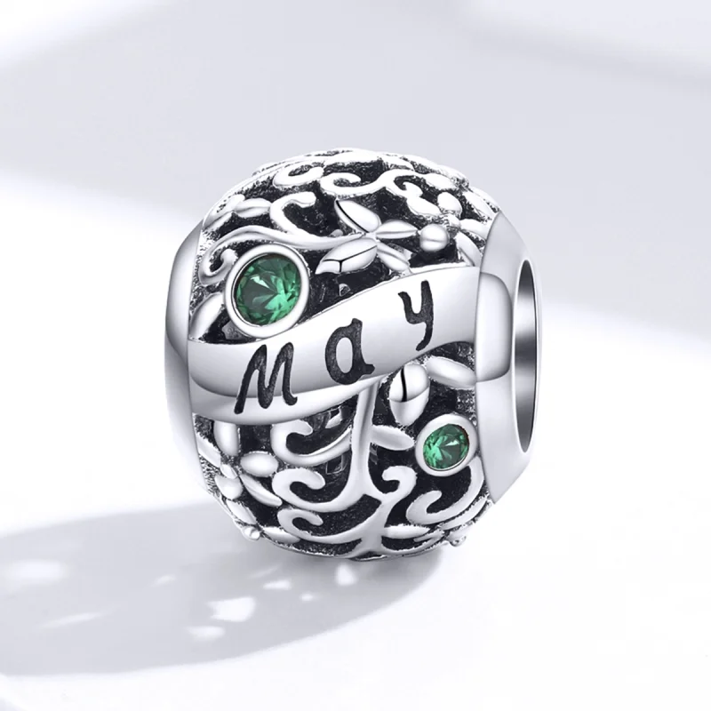 (imagem para) Charm May Birthstone estilo Pandora - SCC1385-5 - Visualizar 4