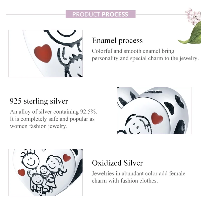 (imagem para) Charm Minha família life Pandora - BSC237 - Visualizar 8