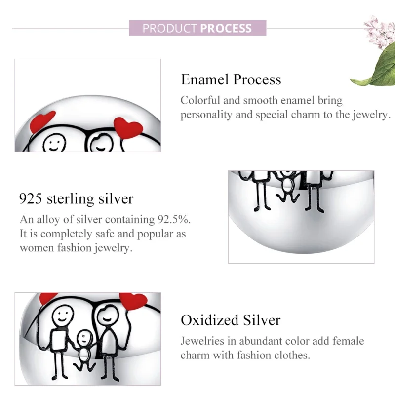 (imagem para) Charm Minha família life Pandora - SCC1339 - Visualizar 8