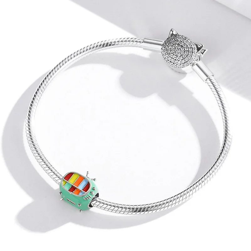 (imagem para) Charm Mini TV colorida estilo Pandora - SCC1861 - Visualizar 3