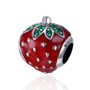 Charm morango life Pandora - SCC369 (imagem para) Charm morango life Pandora - SCC369