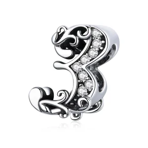 Charm Número 3 life Pandora - SCC1418-3 (imagem para) Charm Número 3 life Pandora - SCC1418-3