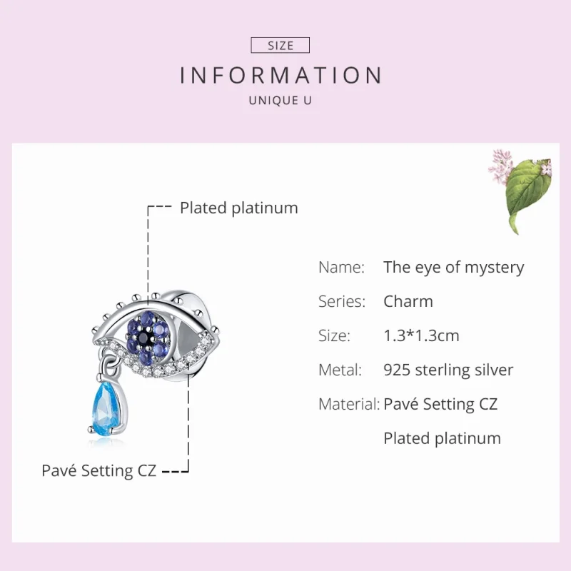 (imagem para) Charm O Olho do Mistério estilo Pandora - SCC1775 - Visualizar 7