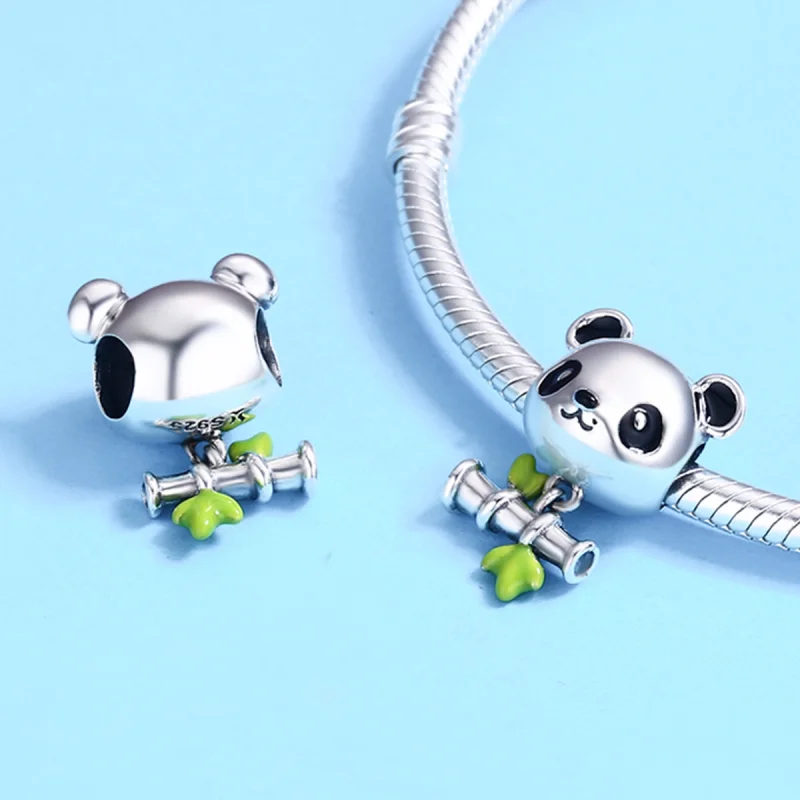 (imagem para) Charm Panda adora comer bambu estilo Pandora - SCC325 - Visualizar 6