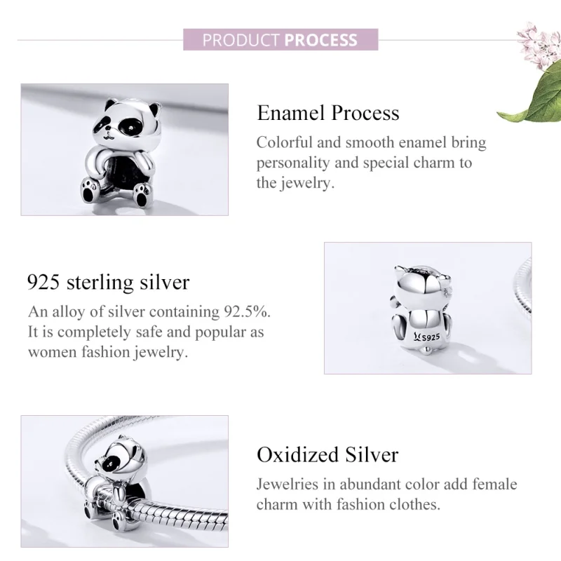 (imagem para) Charm Panda life Pandora - SCC1175 - Visualizar 4
