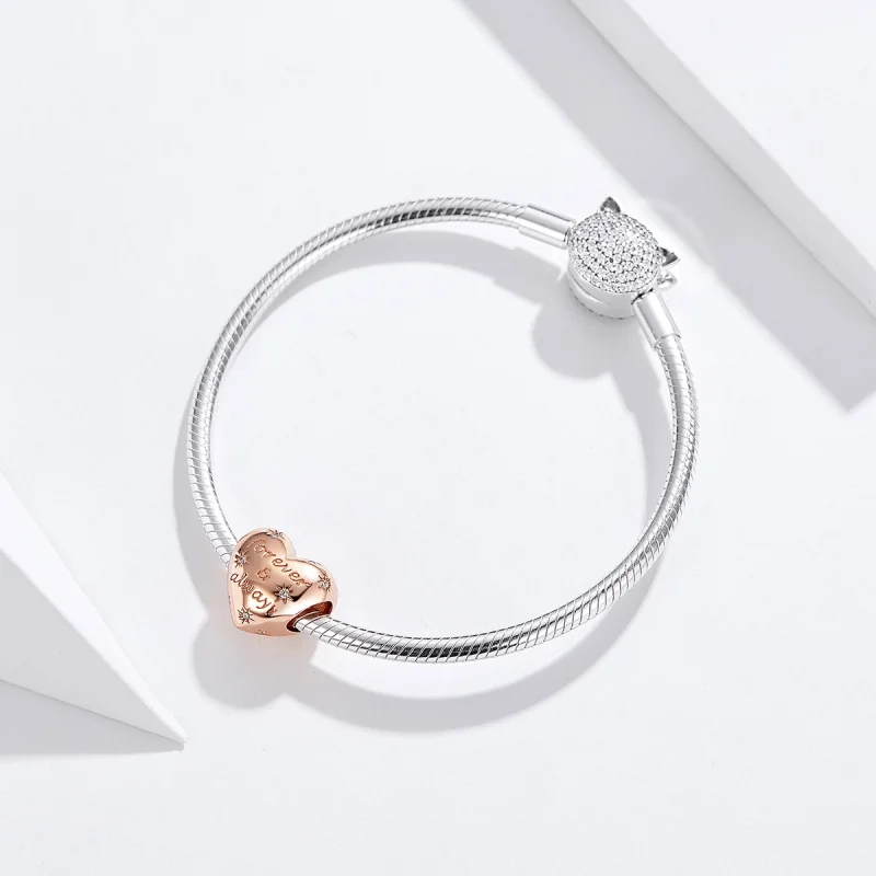 (imagem para) Charm Para todo o sempre estilo Pandora Rosa - SCC1223 - Visualizar 7