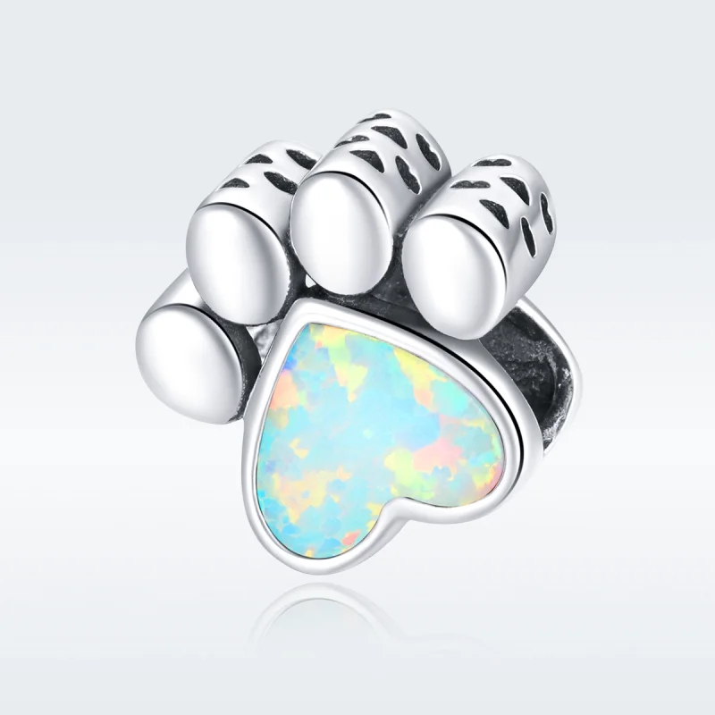 (imagem para) Charm Pata De Cachorro Fofinho estilo Pandora - SCC1676 - Visualizar 5