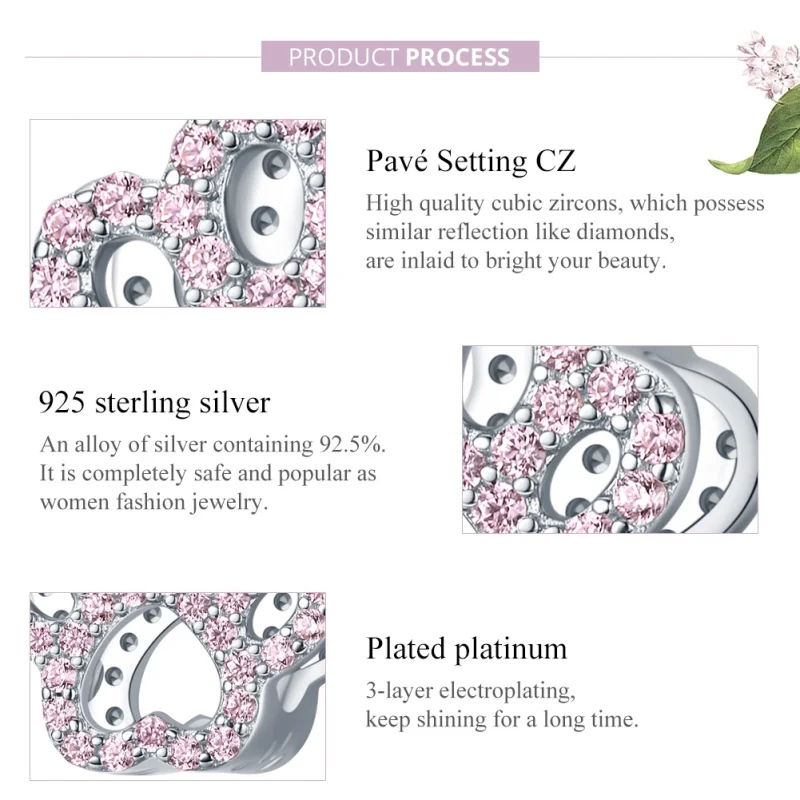 (imagem para) Charm Pata rosa life Pandora - BSC164 - Visualizar 8