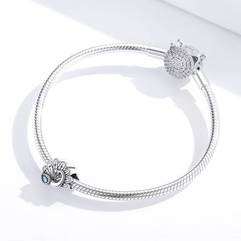 (imagem para) Charm Pavão Retrô life Pandora - SCC1558 - Visualizar 2