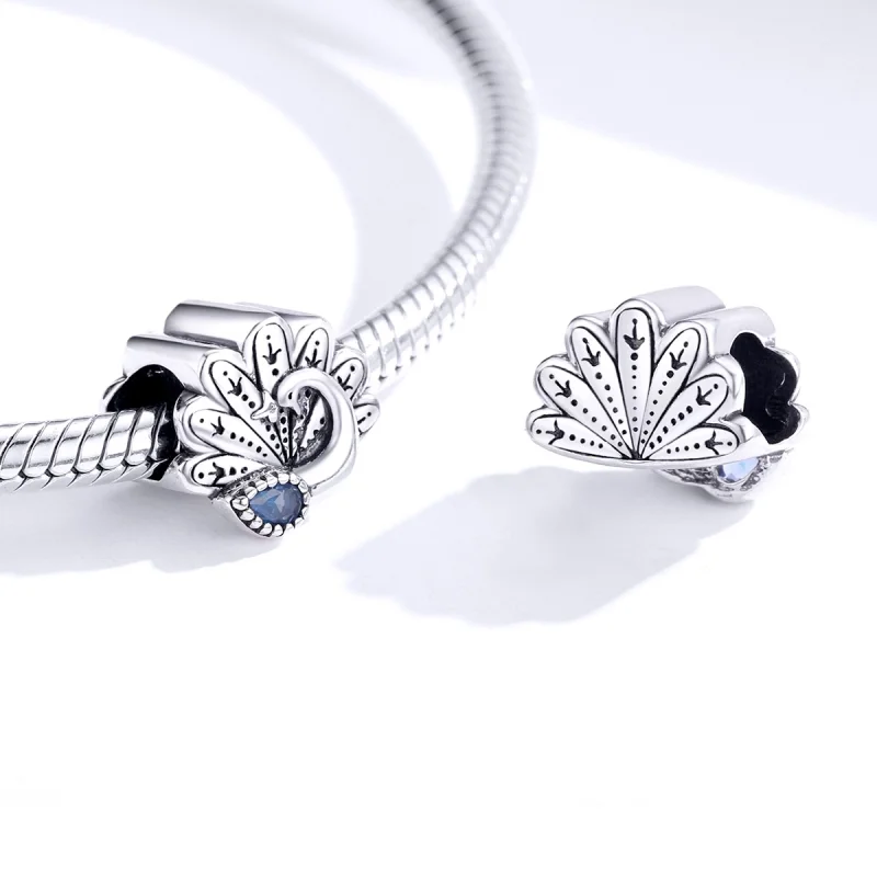 (imagem para) Charm Pavão Retrô life Pandora - SCC1558 - Visualizar 4