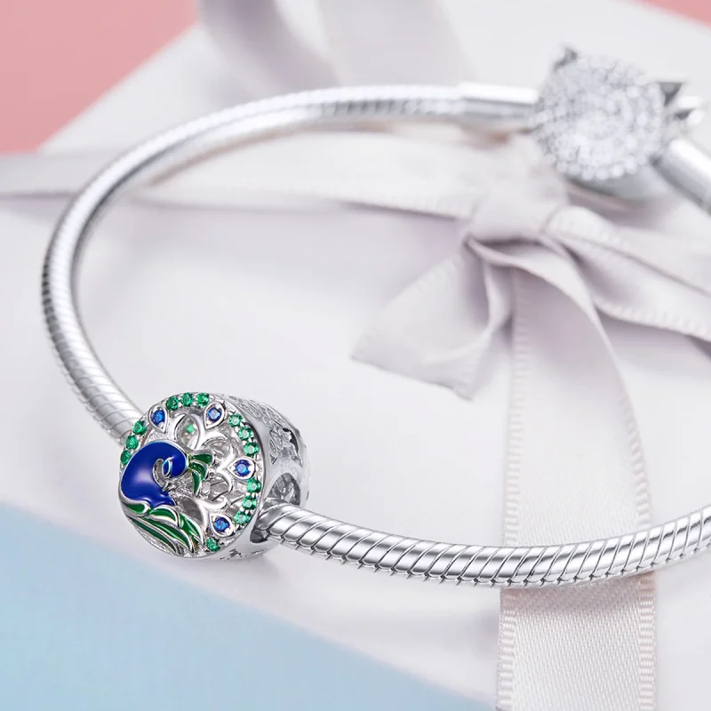 (imagem para) Charm Peafowl life Pandora - BSC037 - Visualizar 4