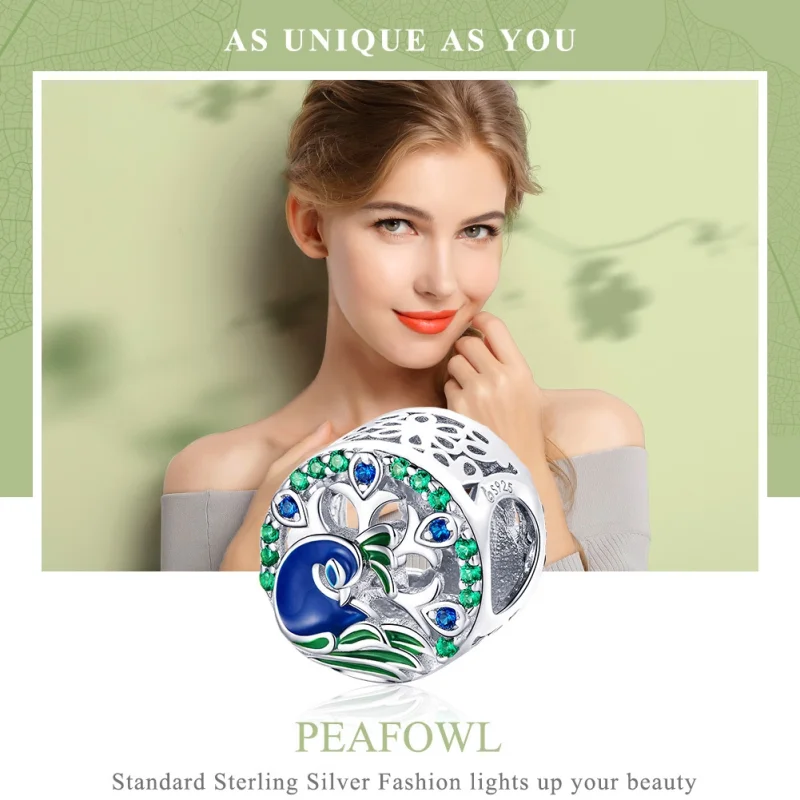 (imagem para) Charm Peafowl life Pandora - BSC037 - Visualizar 6