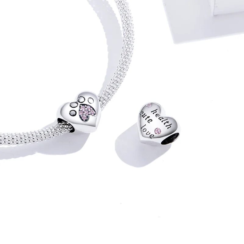(imagem para) Charm Pegada de estimação estilo Pandora - BSC209 - Visualizar 3