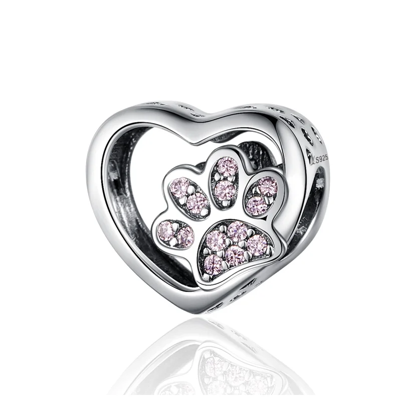 (imagem para) Charm Pegada de estimação estilo Pandora - SCC1191