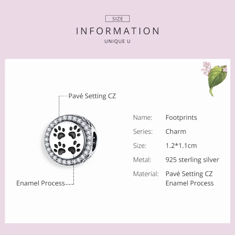 (imagem para) Charm Pegadas life Pandora - SCC1186 - Visualizar 3