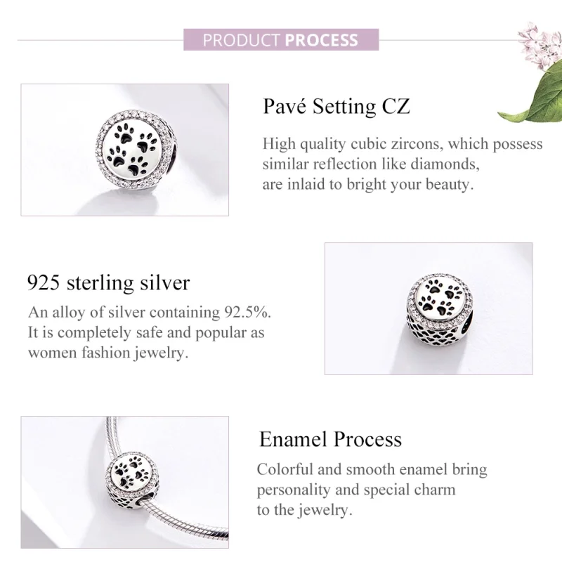 (imagem para) Charm Pegadas life Pandora - SCC1186 - Visualizar 4