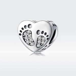 Charm Pegadas life Pandora - SCC1395 (imagem para) Charm Pegadas life Pandora - SCC1395