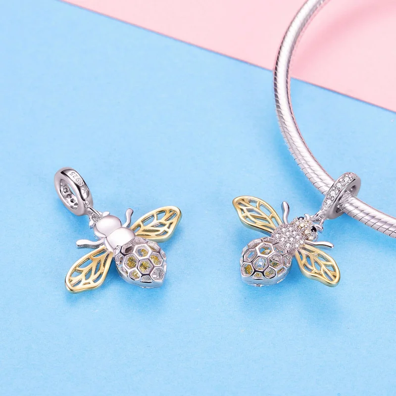 (imagem para) Charm Pendente Abelha de movimento estilo Pandora - SCC1125 - Visualizar 7